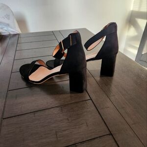 SHEIN Black Ankle Strap heels